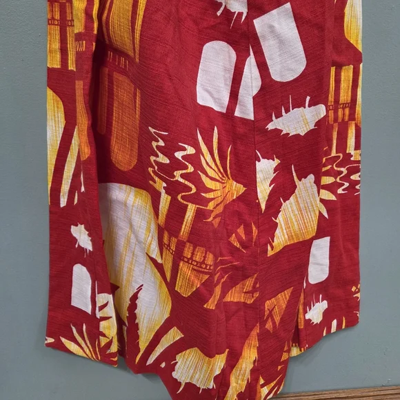 Vintage 70s Hukilau Fashions Elegant Red Halter Dress Art To Wear‎ Size XS Rare - Picture 16 of 16